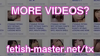 Japanese Asian Tongue Spit Element Nose Licking Sucking Kissing Handjob charm - More at fetish-master&period;net