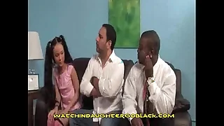 Teen Asian Girl Sucks Effectively Black Load of shit